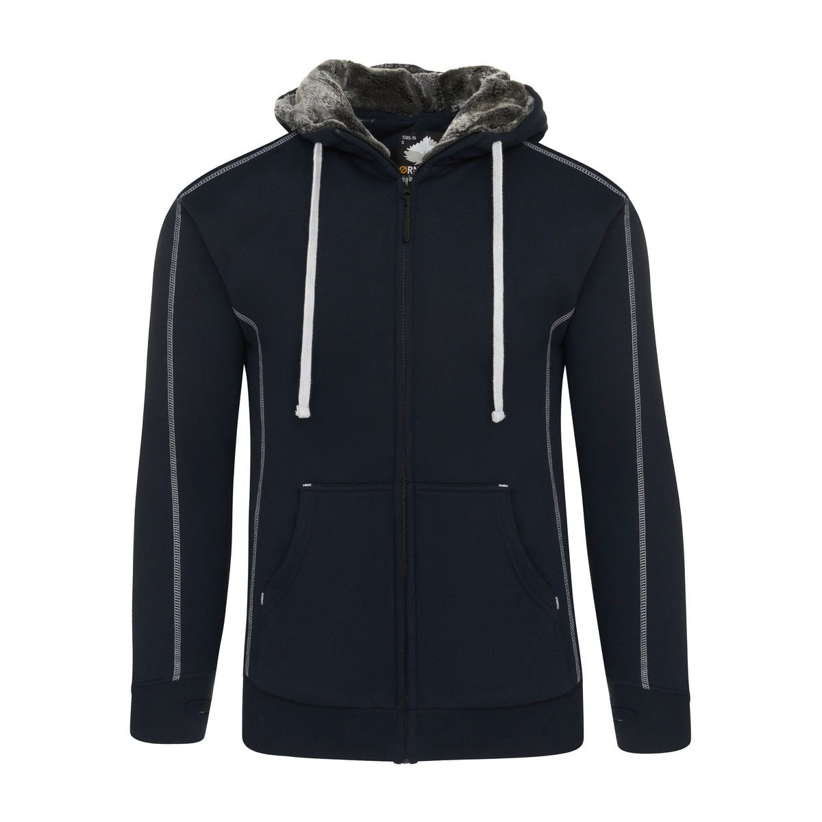 Crane Fur-Lined Hoody | NAVY