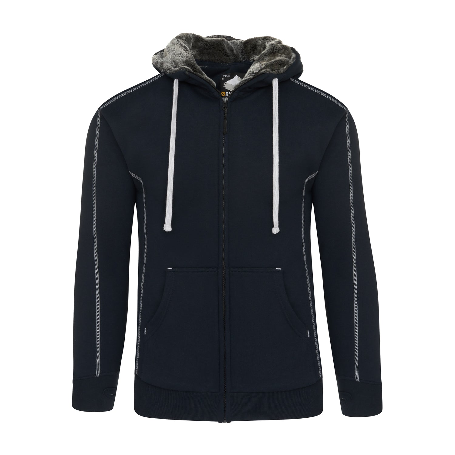 Crane Fur-Lined Hoody | NAVY