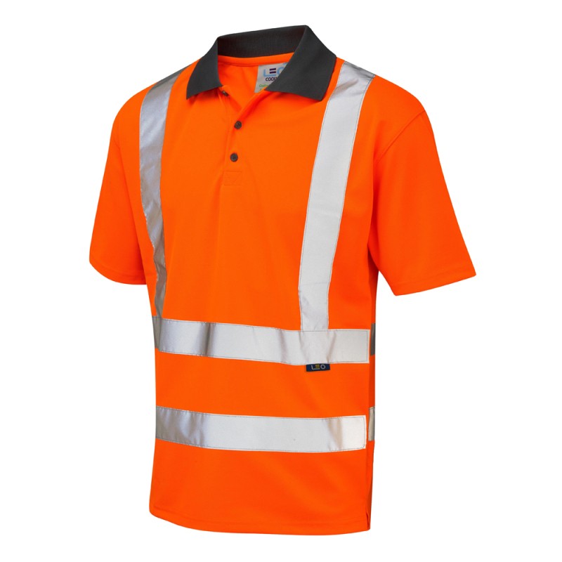 Rockham ISO 20471 Coolviz EcoViz RP Polo Shirt | ORANGE