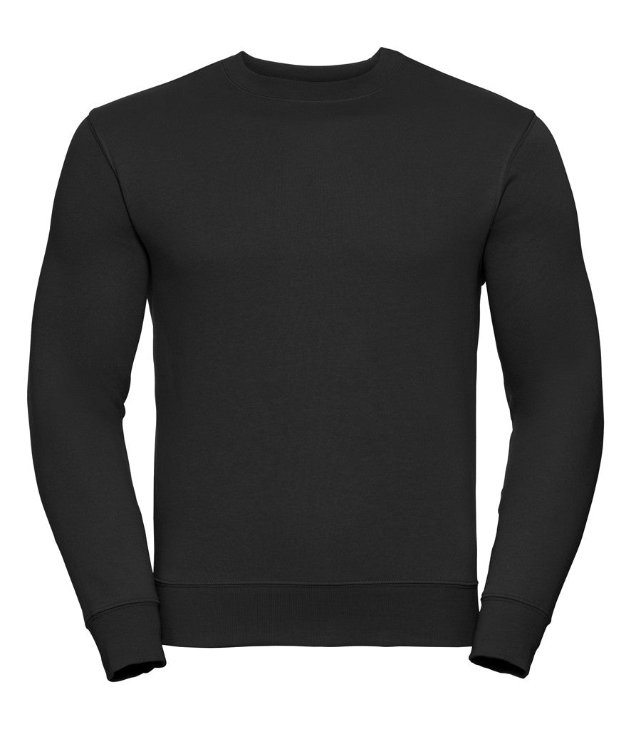 Sweatshirt with set in sleeves | BLACK