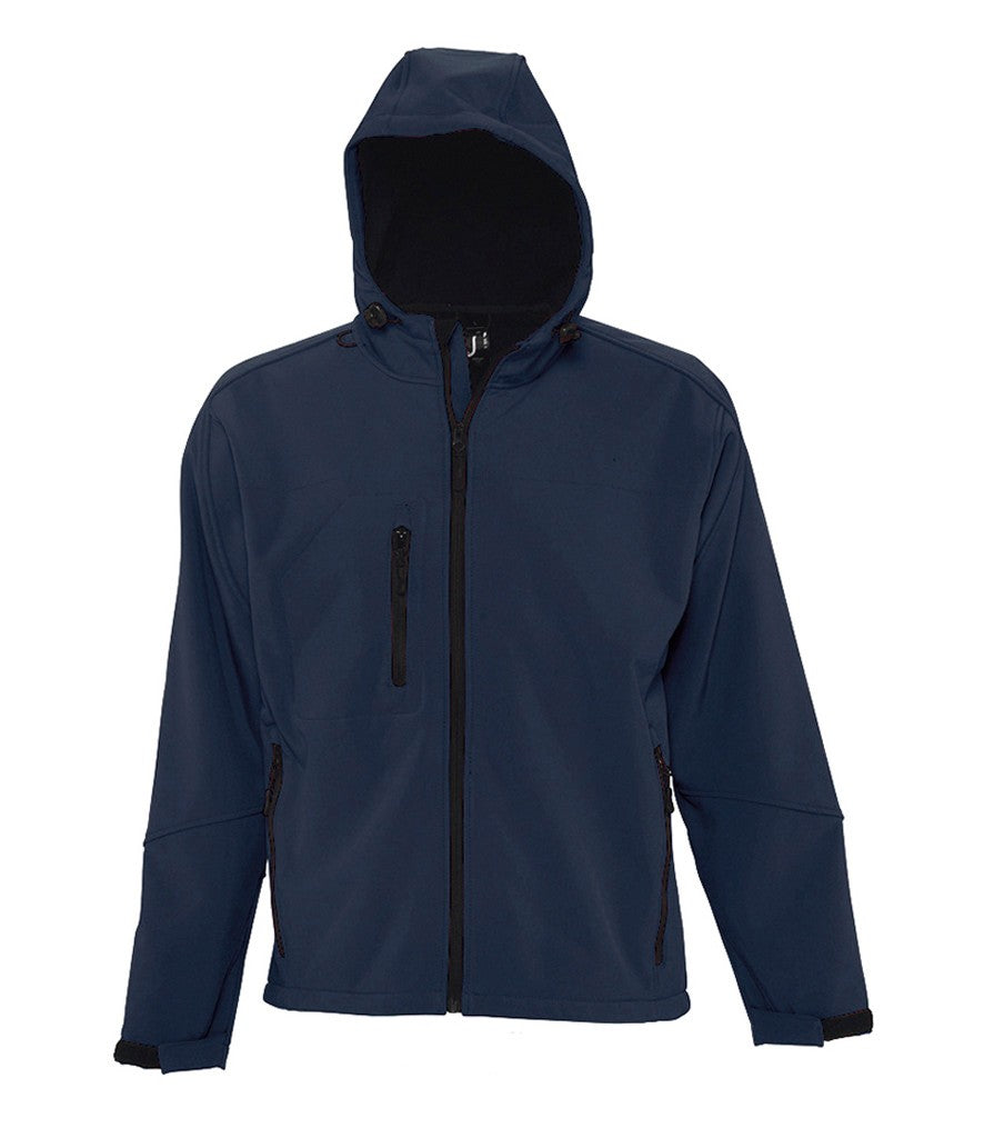 Replay Hooded Soft Shell Jacket | FRENCH NAVY
