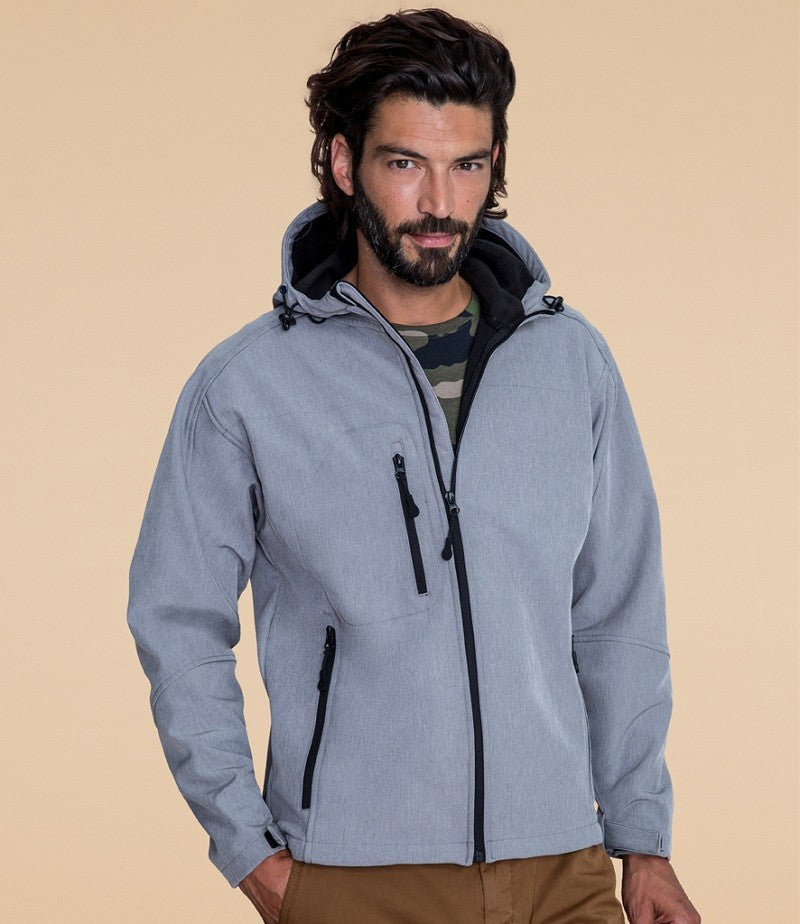 Replay Hooded Soft Shell Jacket | BLACK