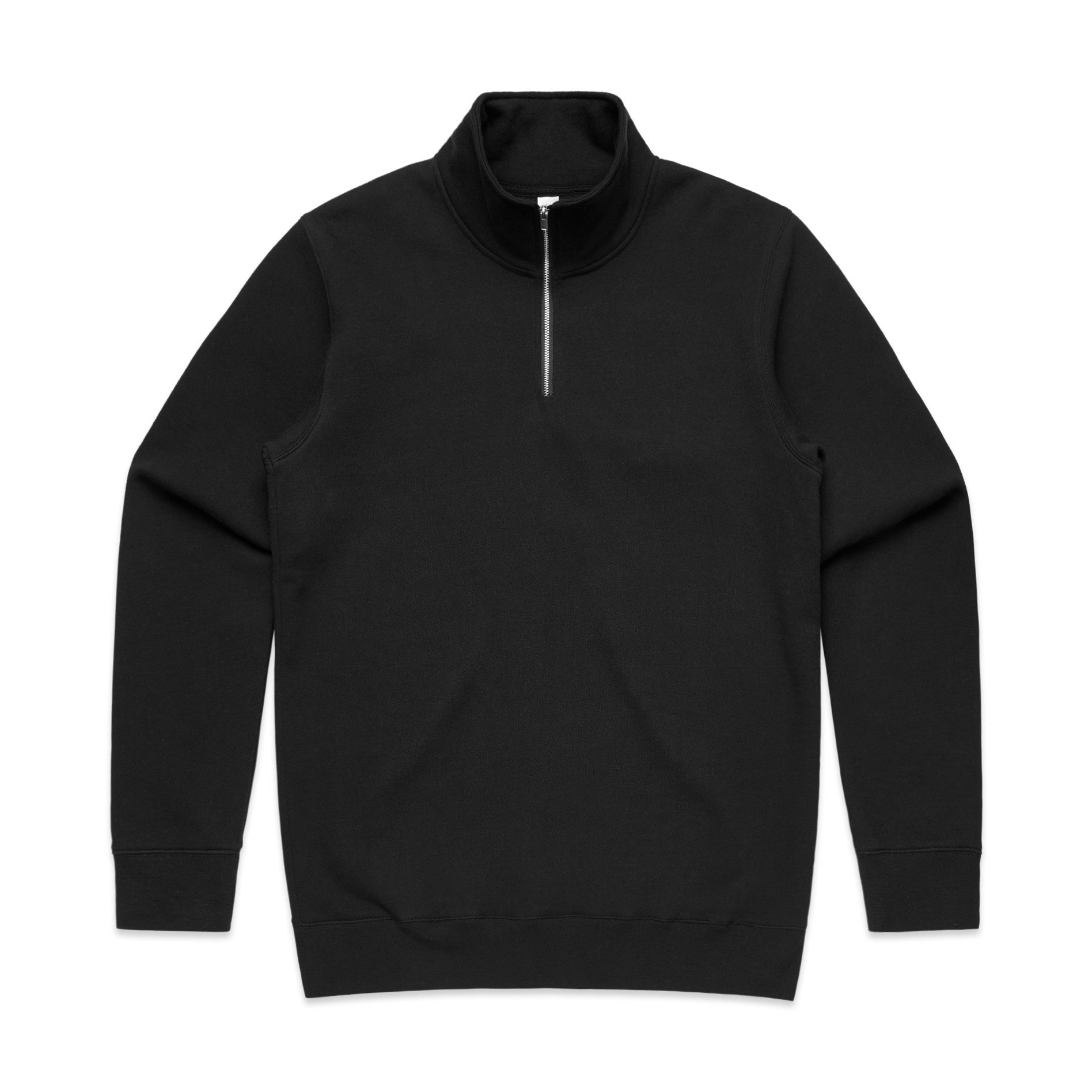 Stencil Half Zip Crew | BLACK