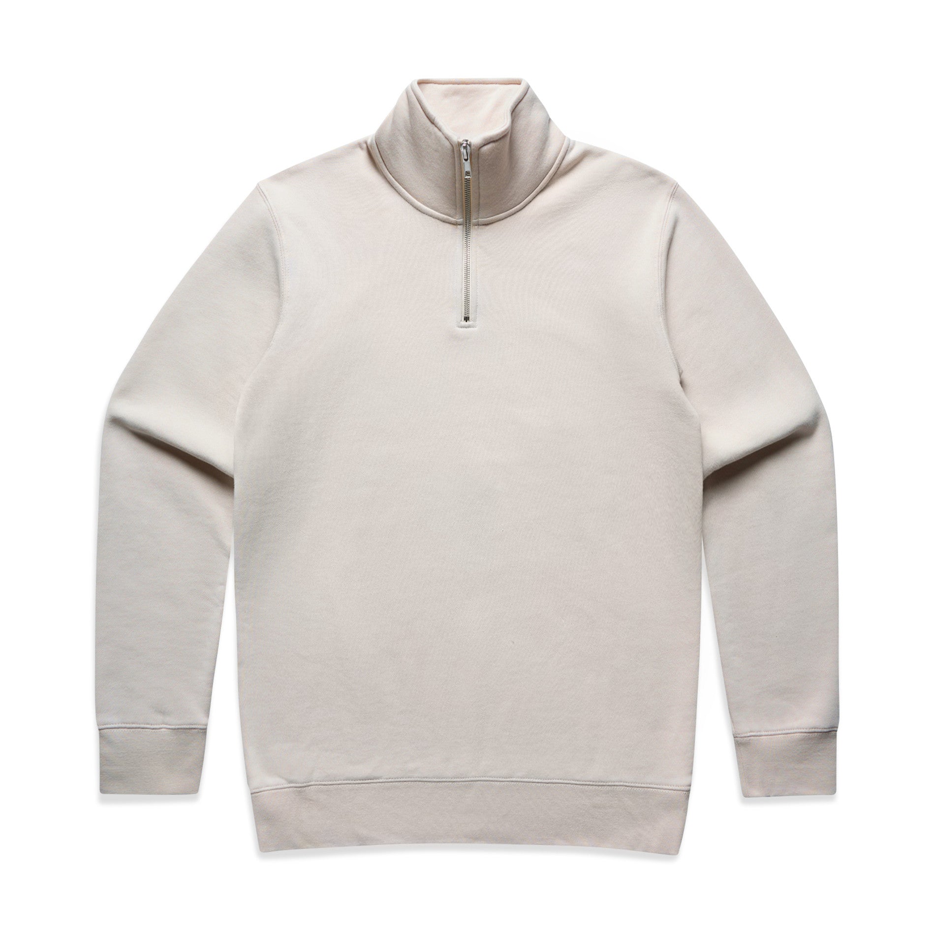 Stencil Half Zip Crew | BONE