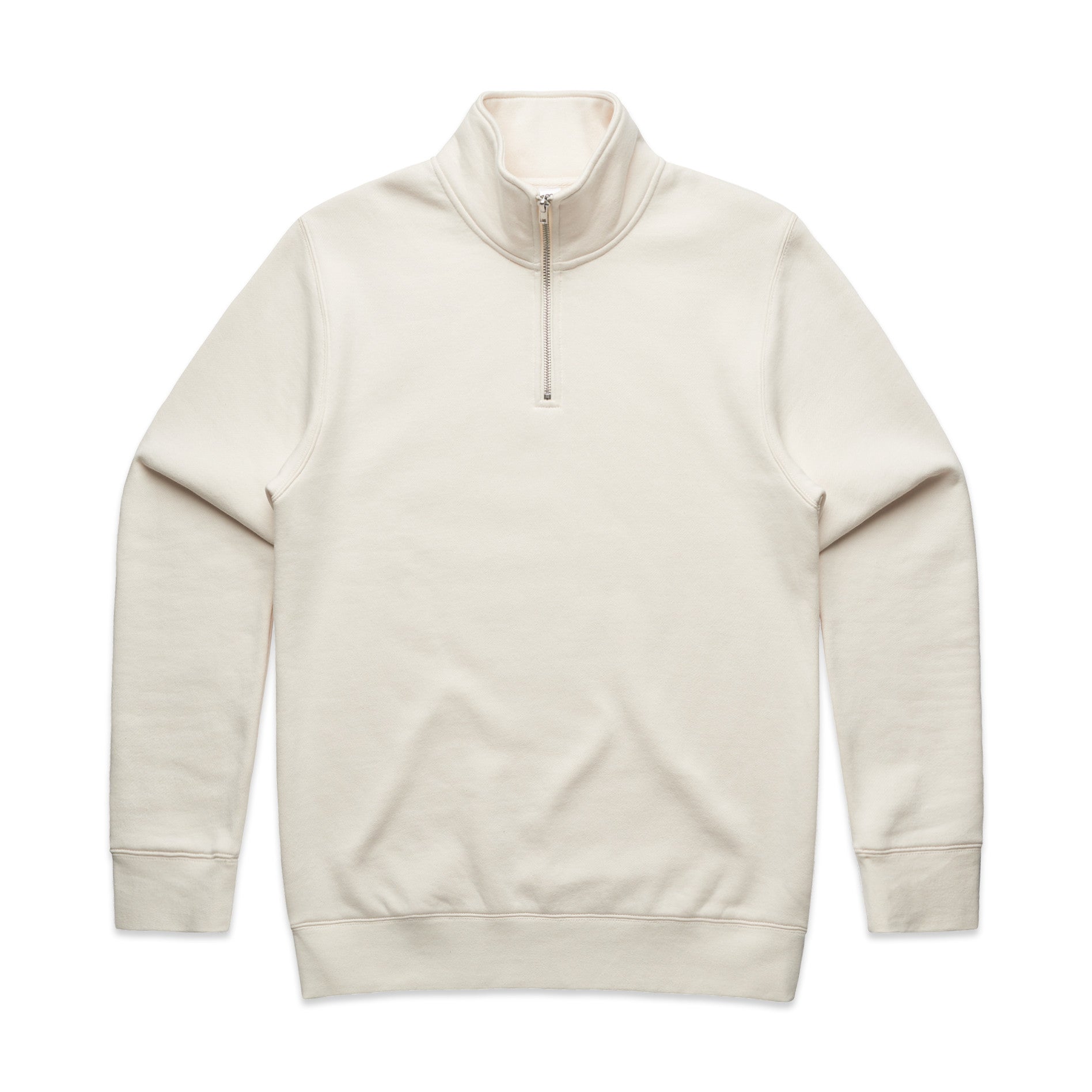 Stencil Half Zip Crew | ECRU