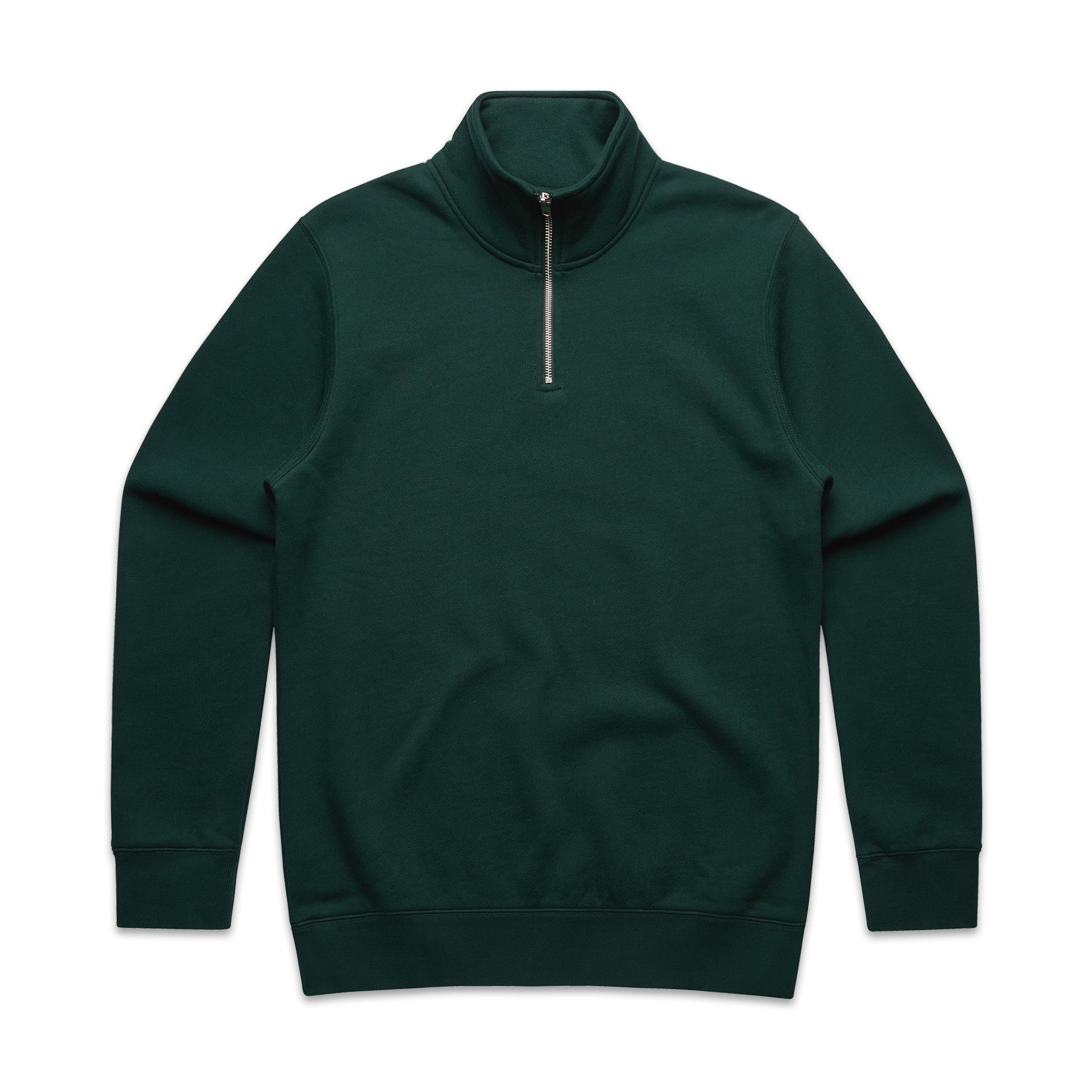 Stencil Half Zip Crew | PINE GREEN