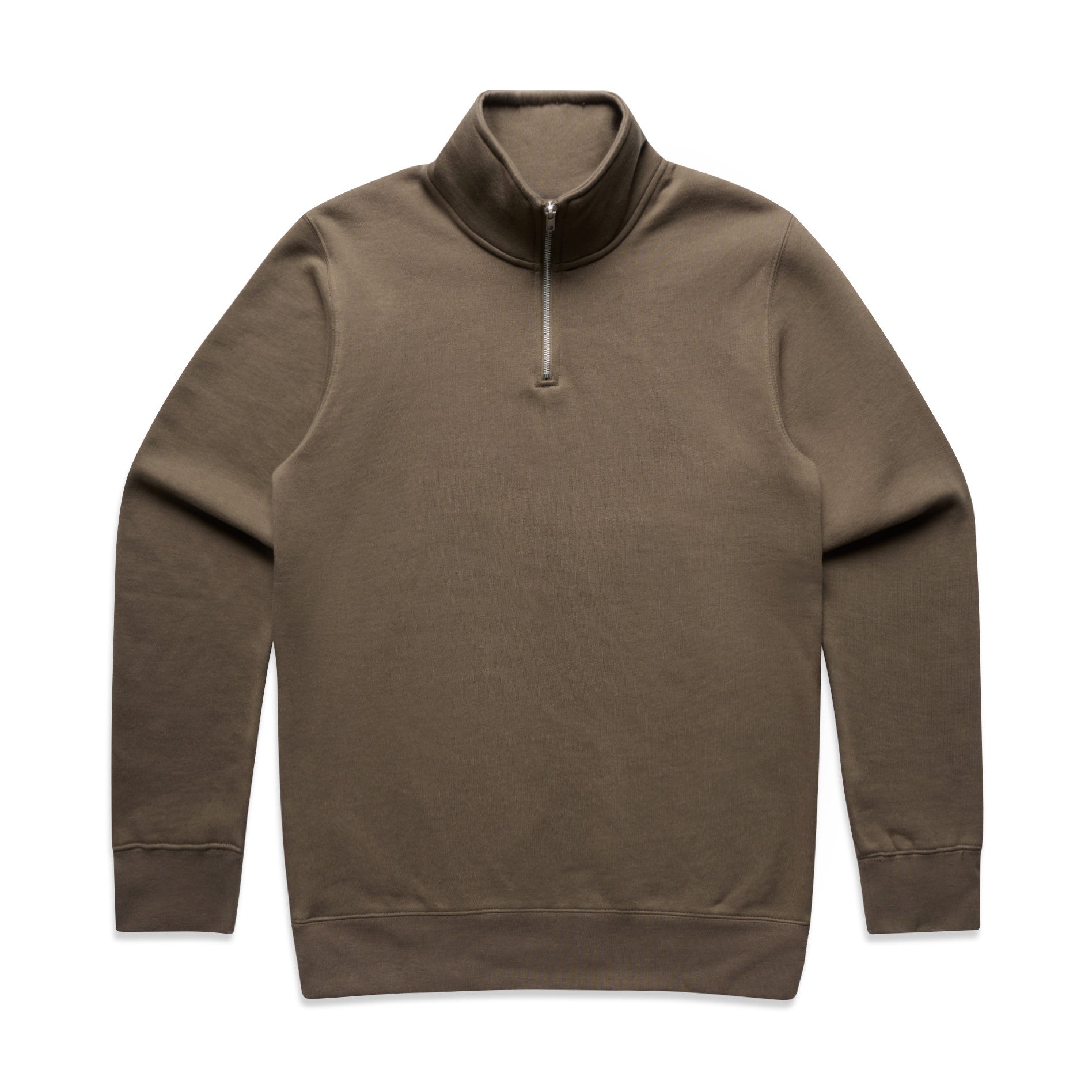 Stencil Half Zip Crew | WALNUT