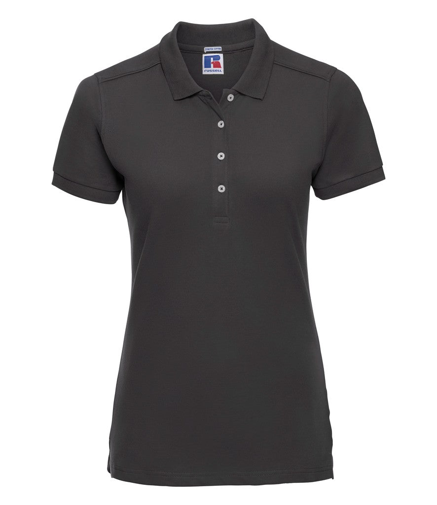 Women's Stretch Polo | BLACK