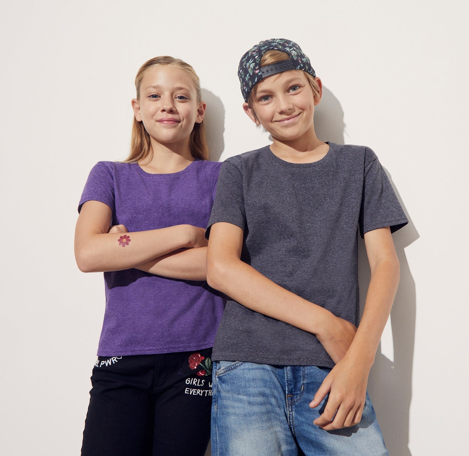 Kids Iconic T | DARK HEATHER GREY