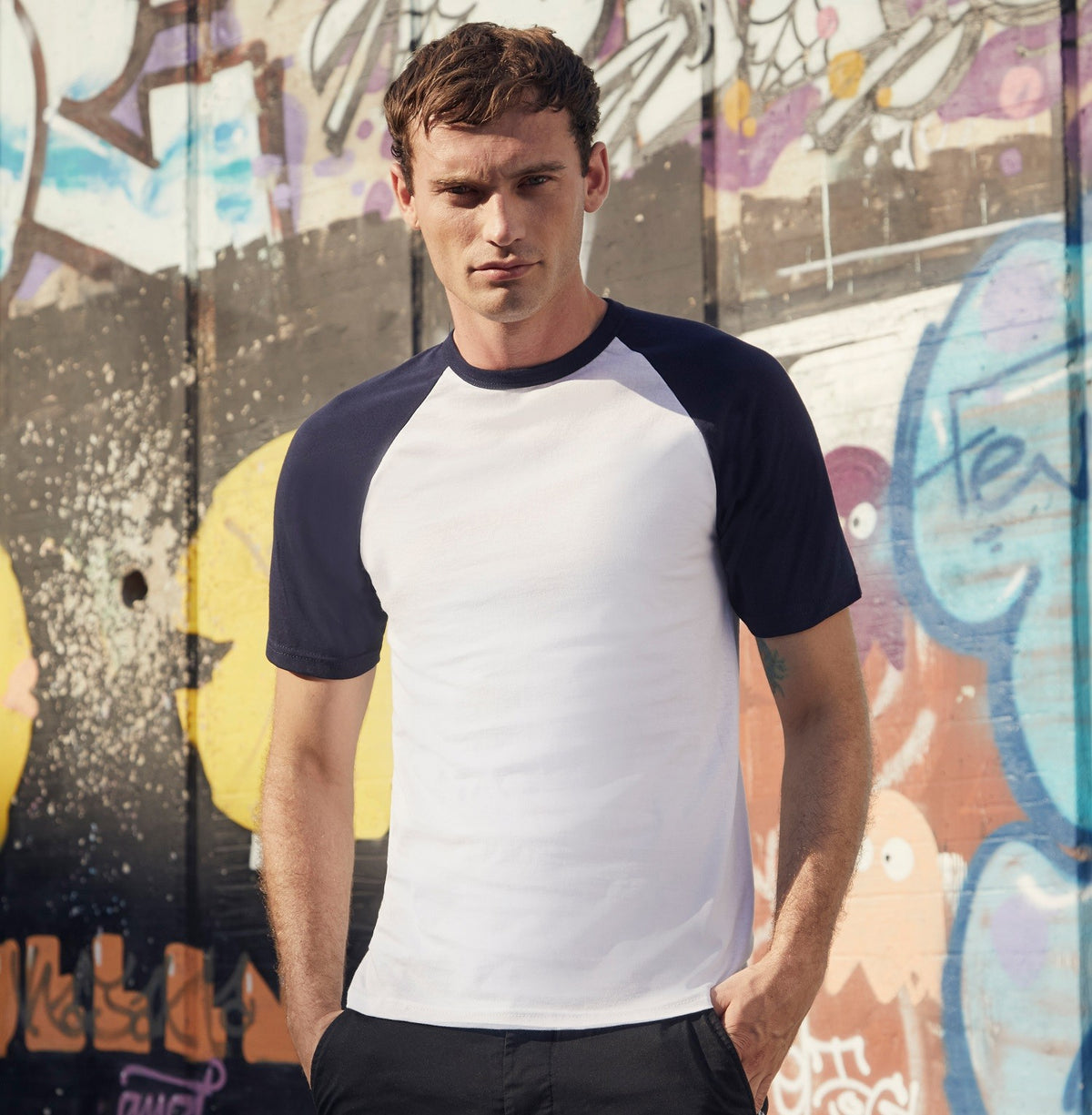 Short Sleeve Baseball Shirt | WHITE/BLACK