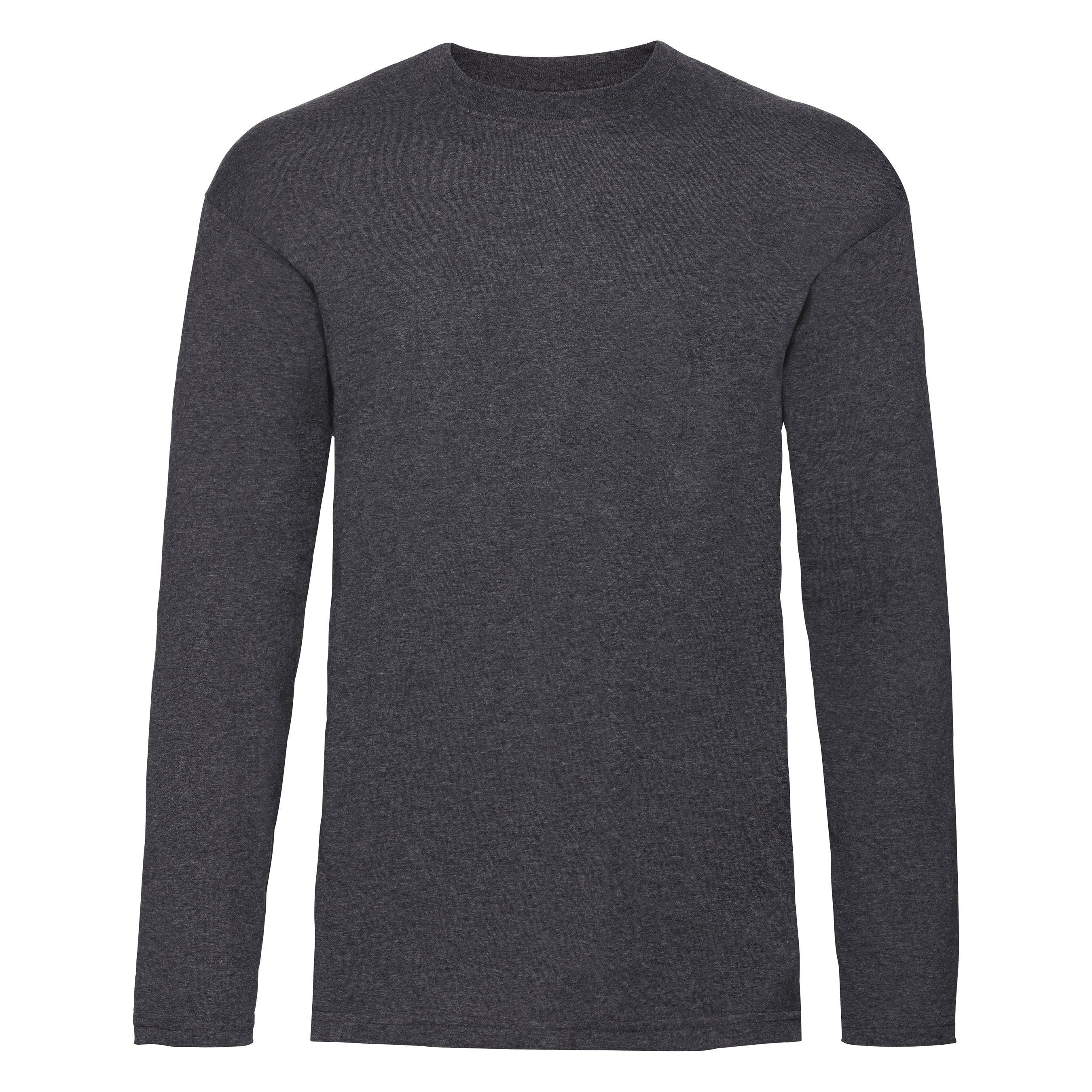 Valueweight Long Sleeve T | DARK HEATHER GREY