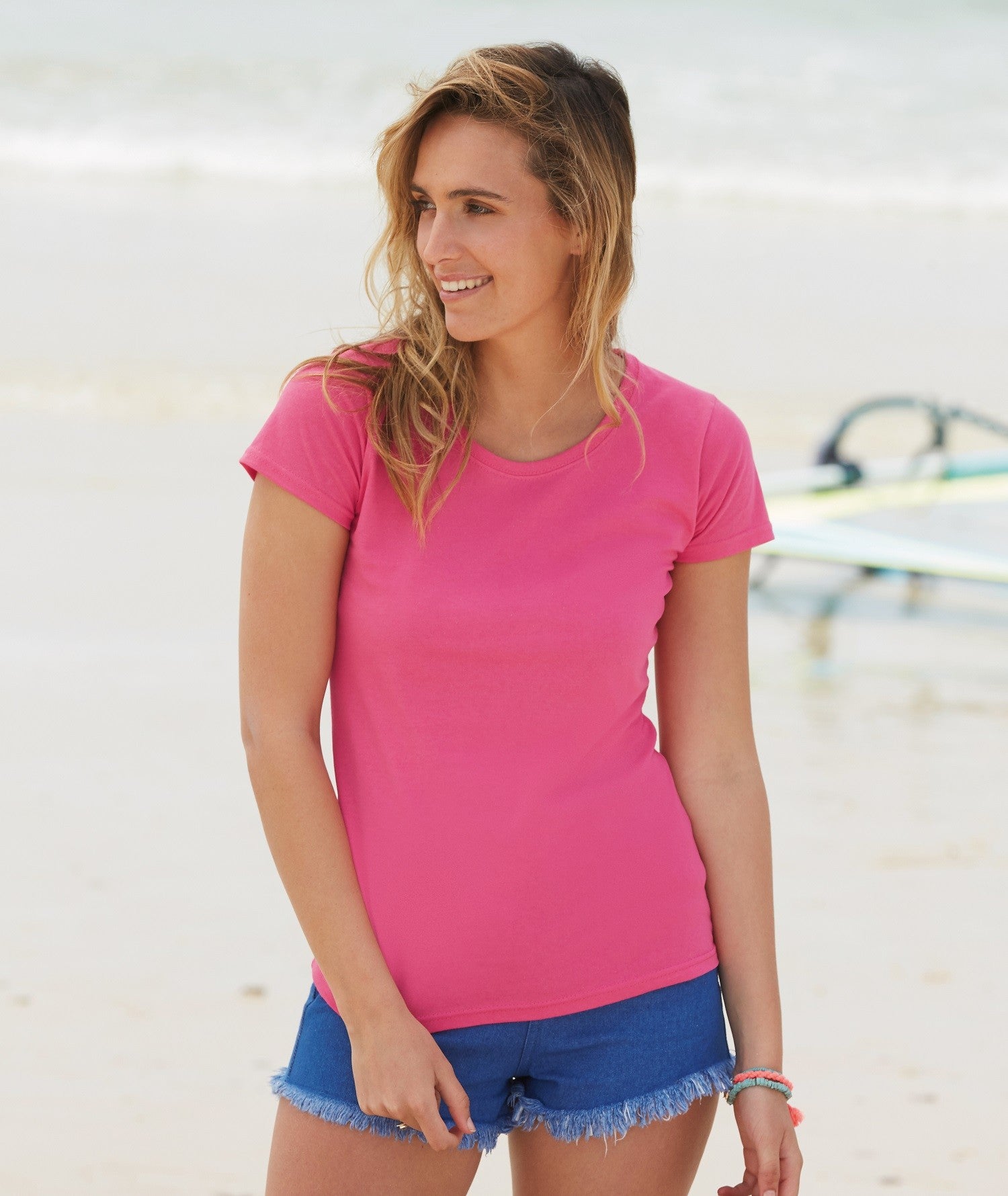 Lady-Fit Valueweight T | DARK HEATHER GREY