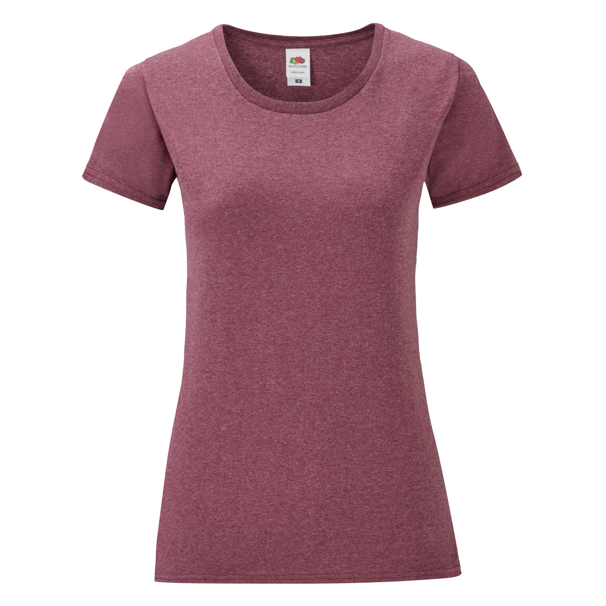 Ladies Iconic T | HEATHER BURGUNDY
