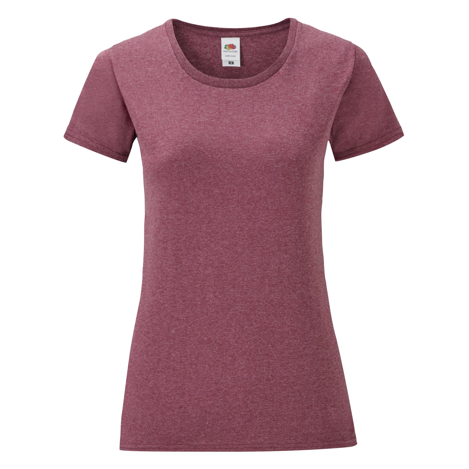 Ladies Iconic T | HEATHER BURGUNDY