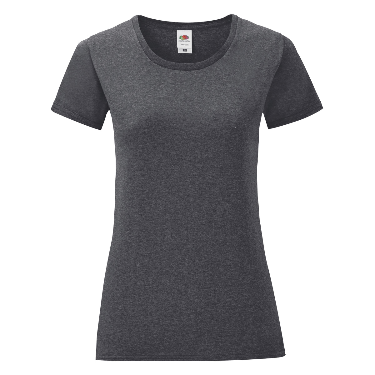 Ladies Iconic T | DARK HEATHER GREY