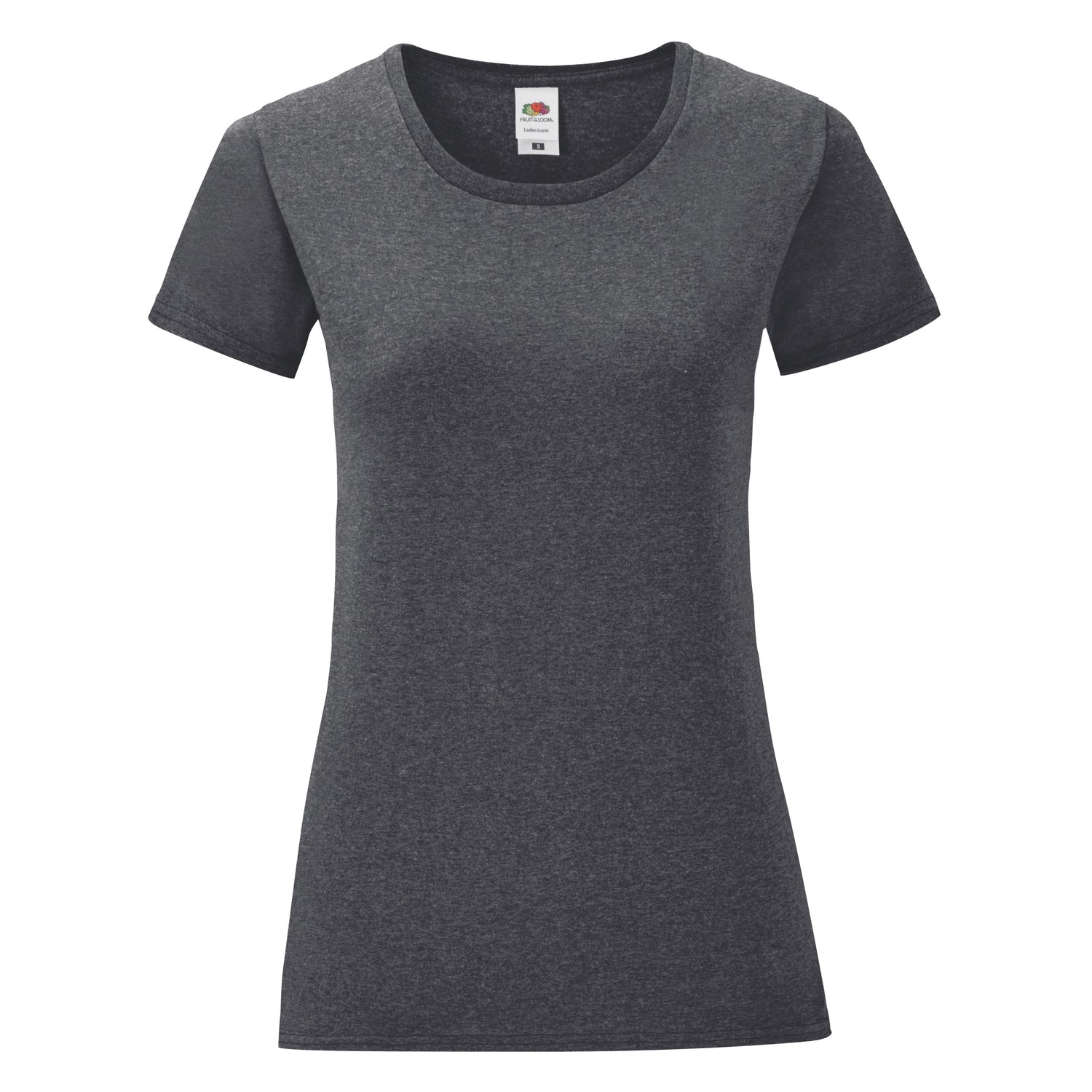 Ladies Iconic T | DARK HEATHER GREY