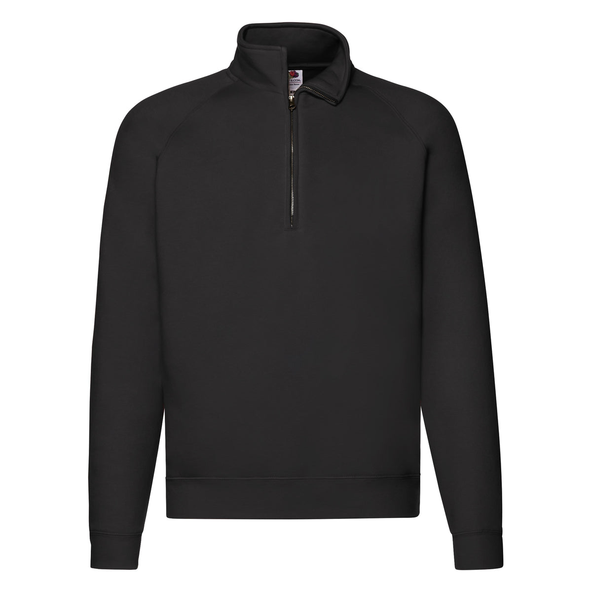 Premium Zip Neck Sweat | BLACK