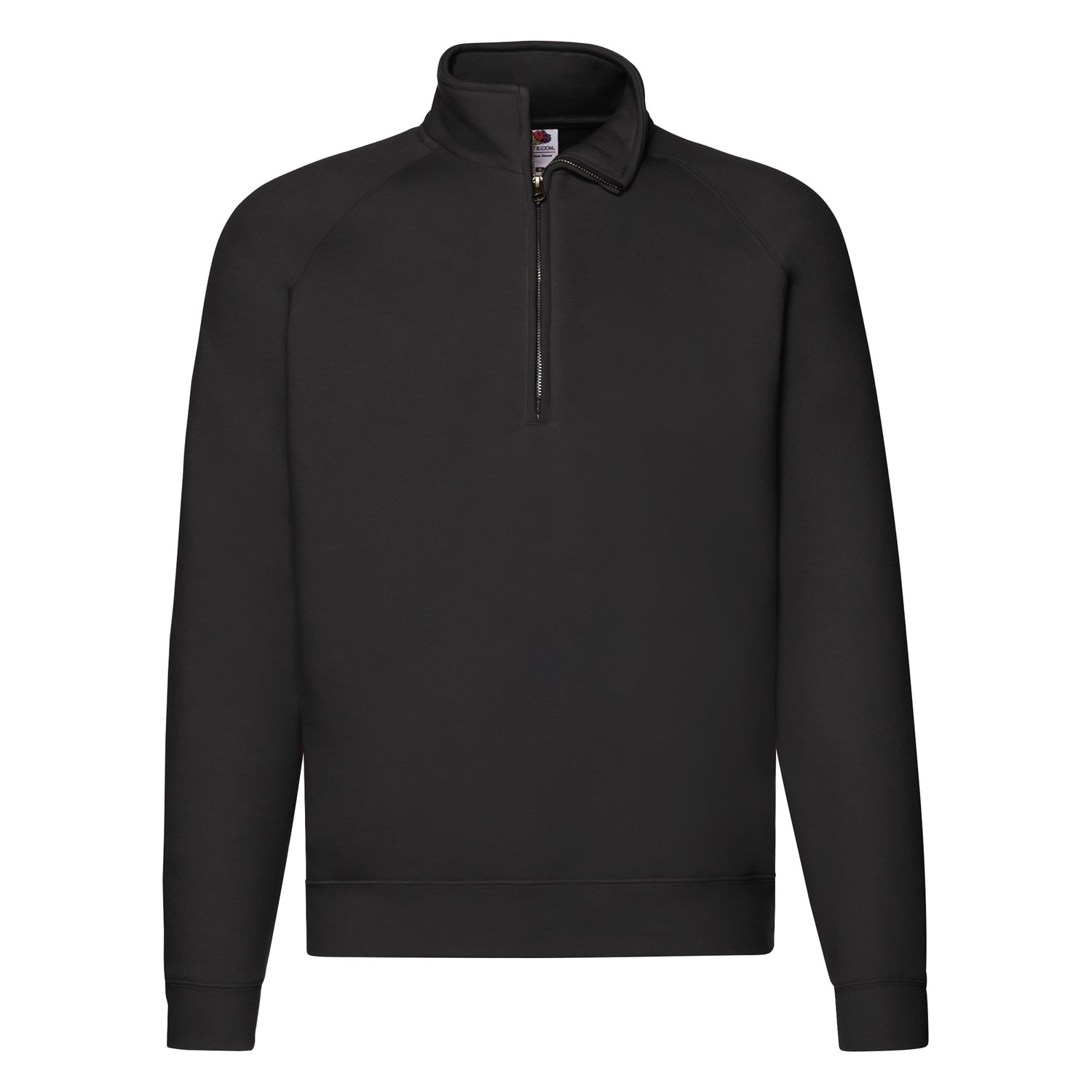 Premium Zip Neck Sweat | BLACK