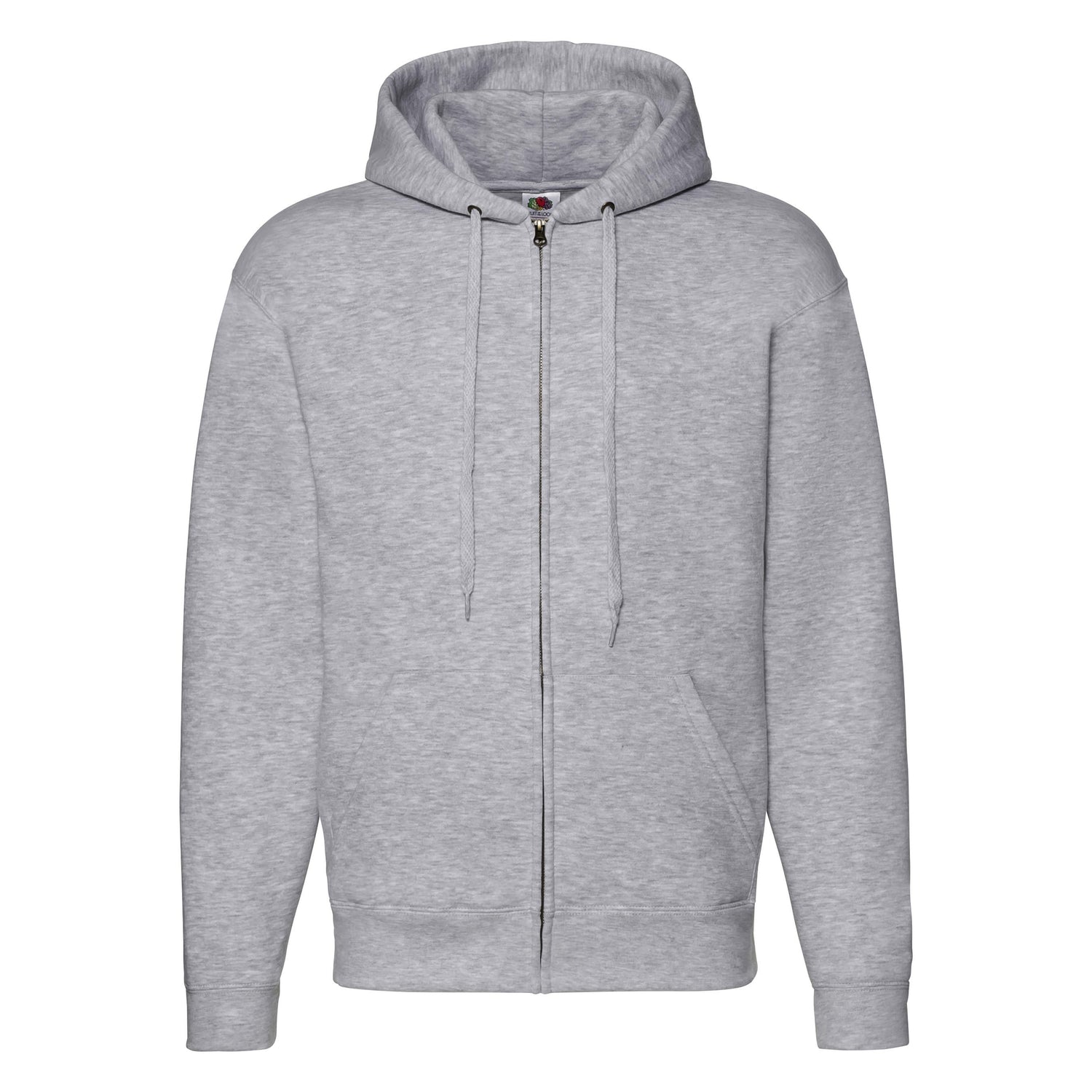 Premium 70/30 Hooded Sweat Jacket | HEATHER GREY