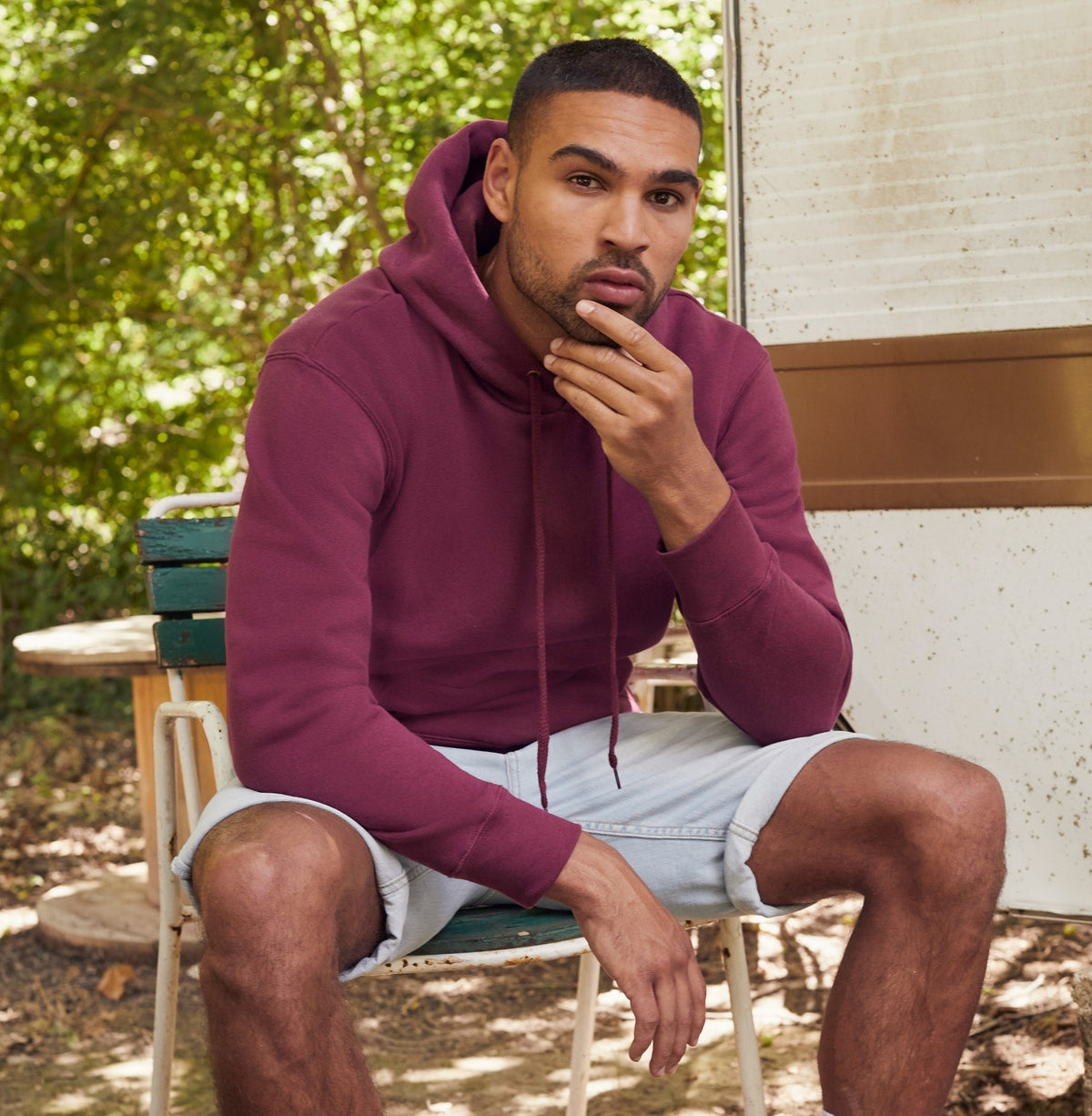 Premium 70/30 Hooded Sweat | BURGUNDY