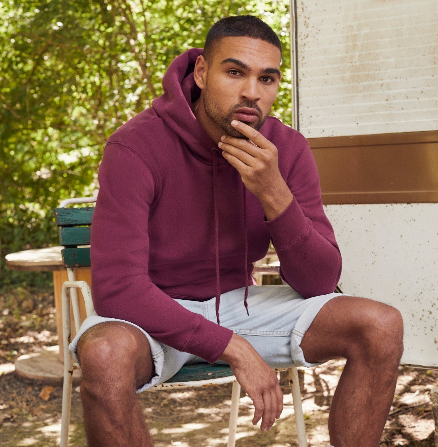 Premium 70/30 Hooded Sweat | RED