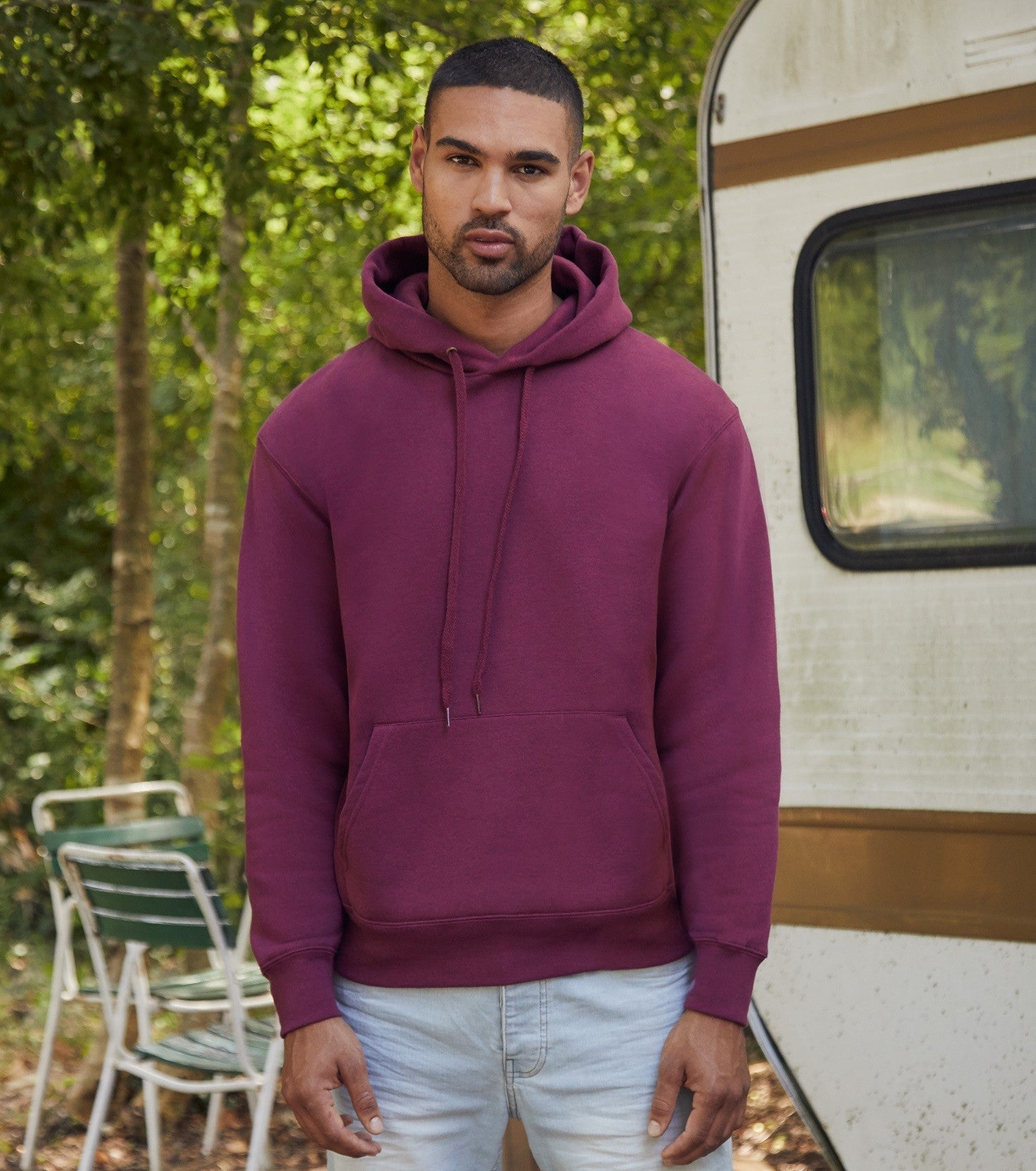 Premium 70/30 Hooded Sweat | BURGUNDY