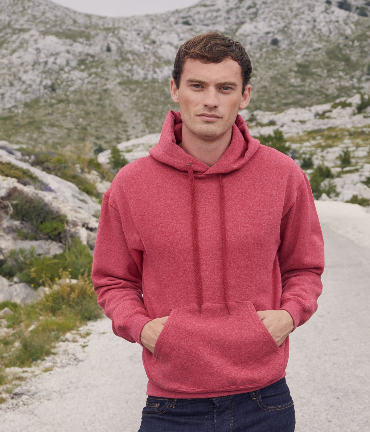 Hooded Sweat | RETRO HEATHER ROYAL