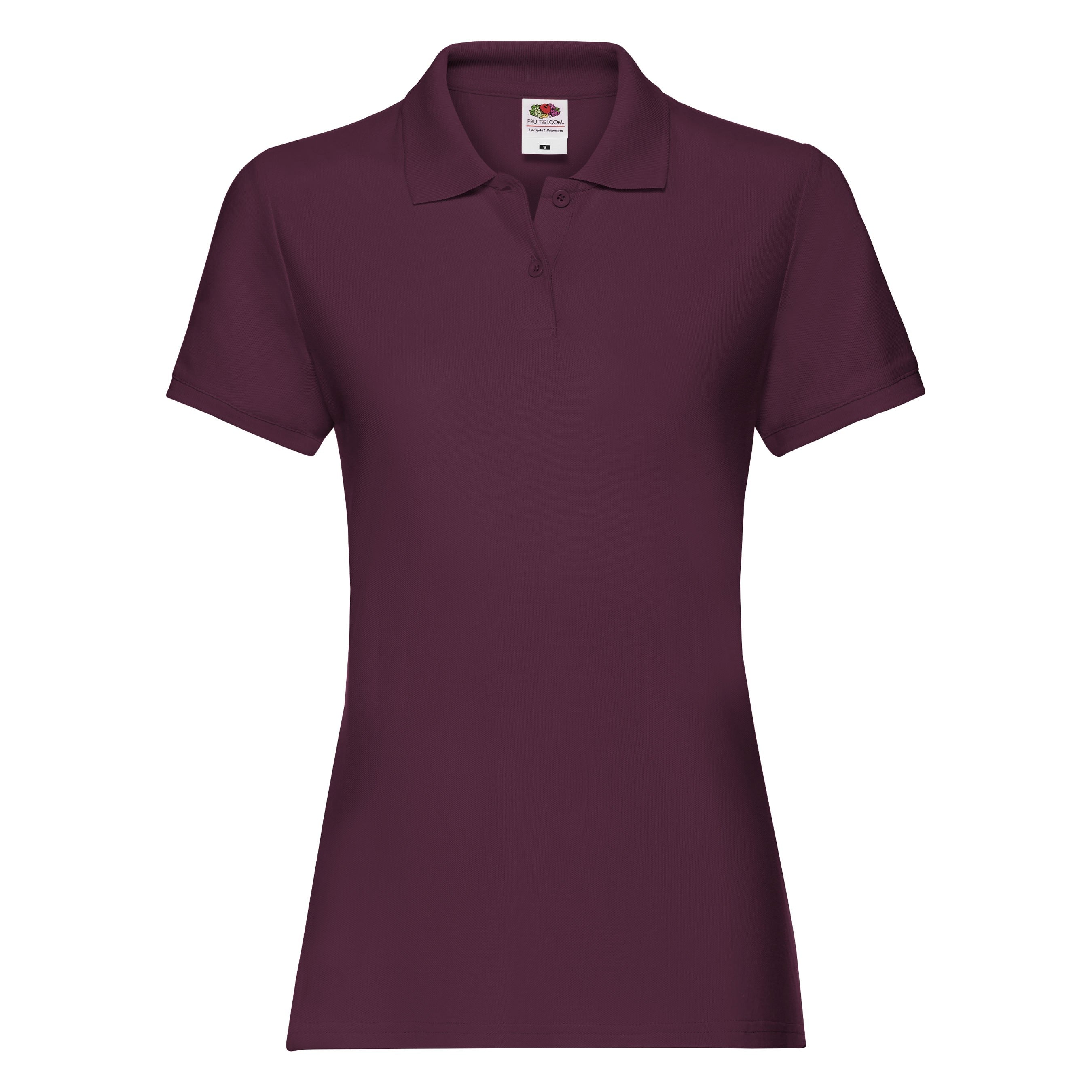 Lady-Fit Premium Polo | BURGUNDY
