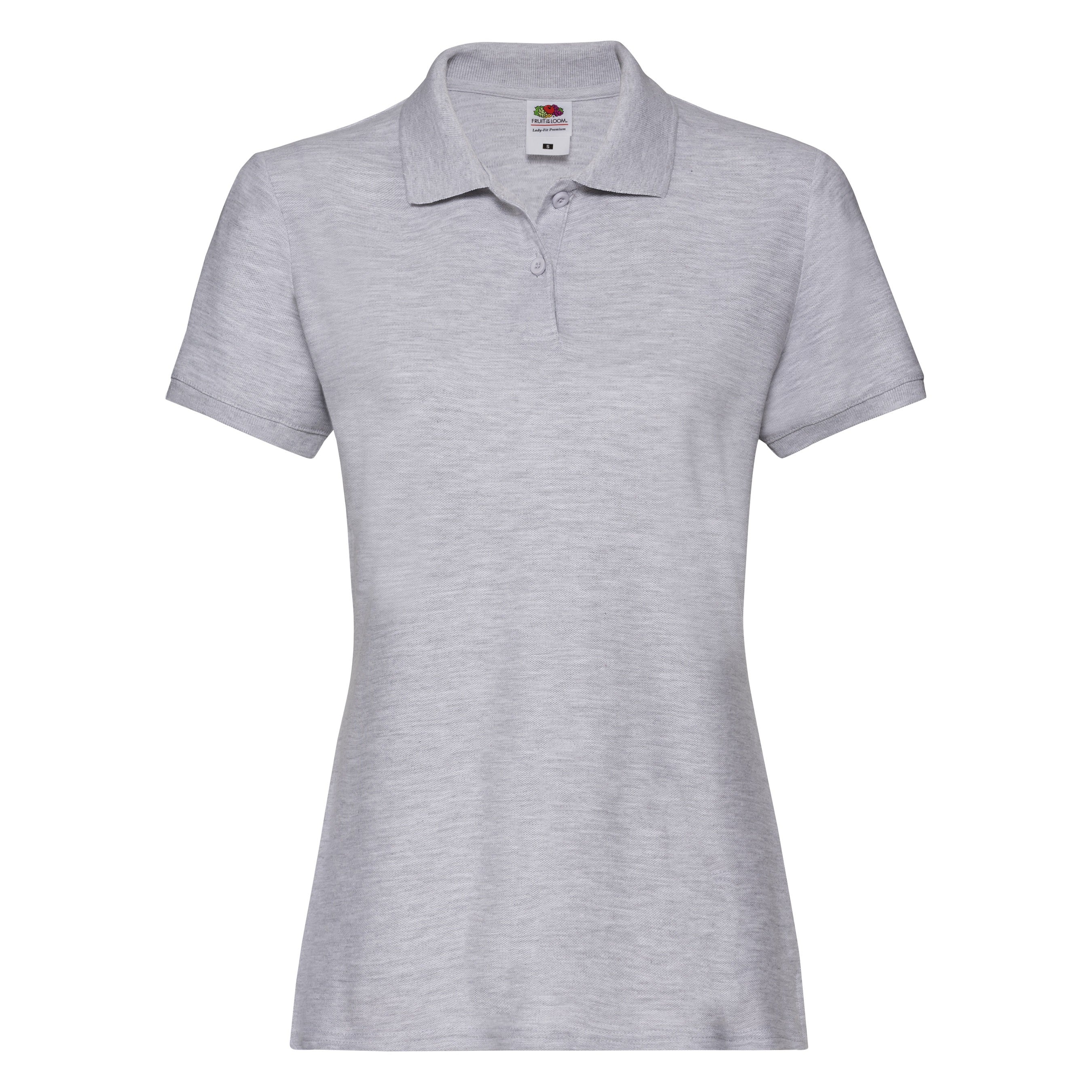 Lady-Fit Premium Polo | HEATHER GREY
