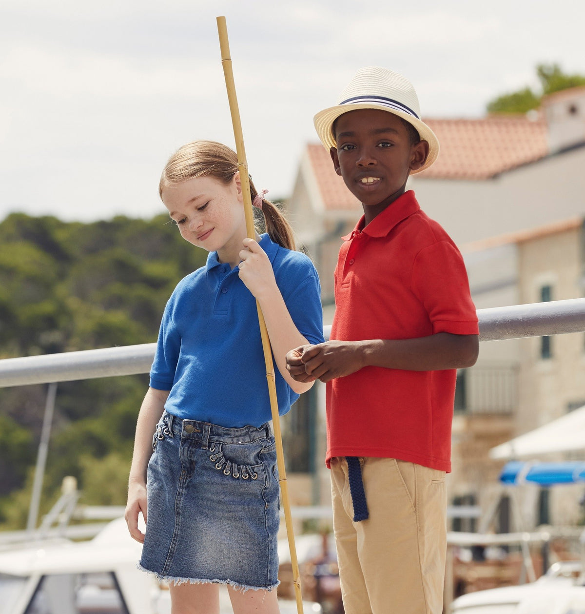 Kids 65/35 Polo | LIGHT PINK