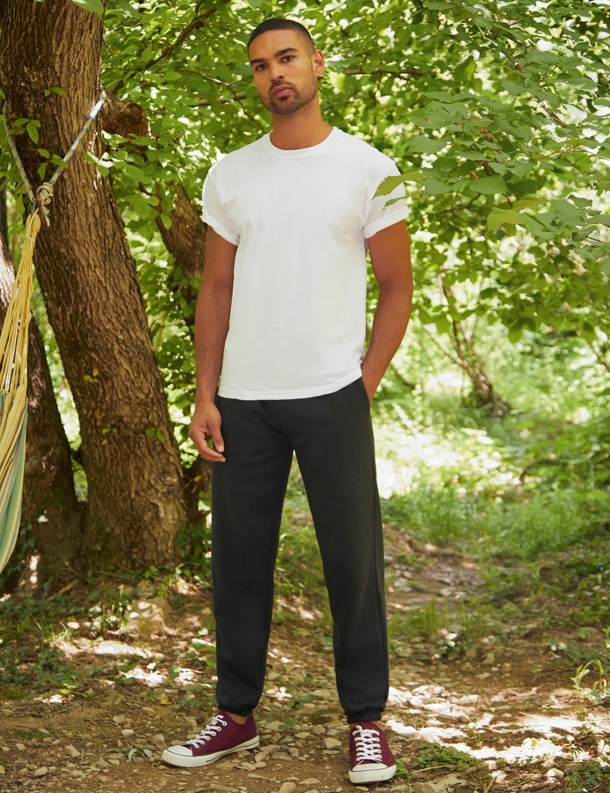 Premium 70/30 Elasticated Jog Pants | HEATHER GREY