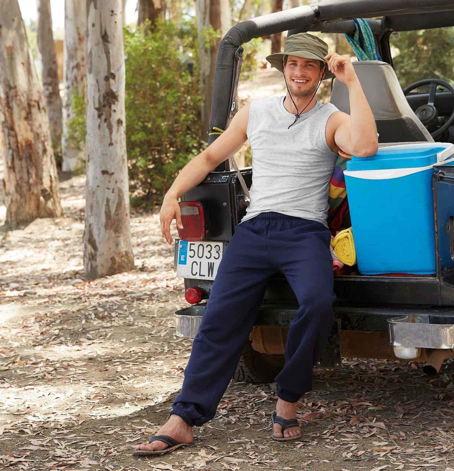 Premium 70/30 Elasticated Jog Pants | DEEP NAVY