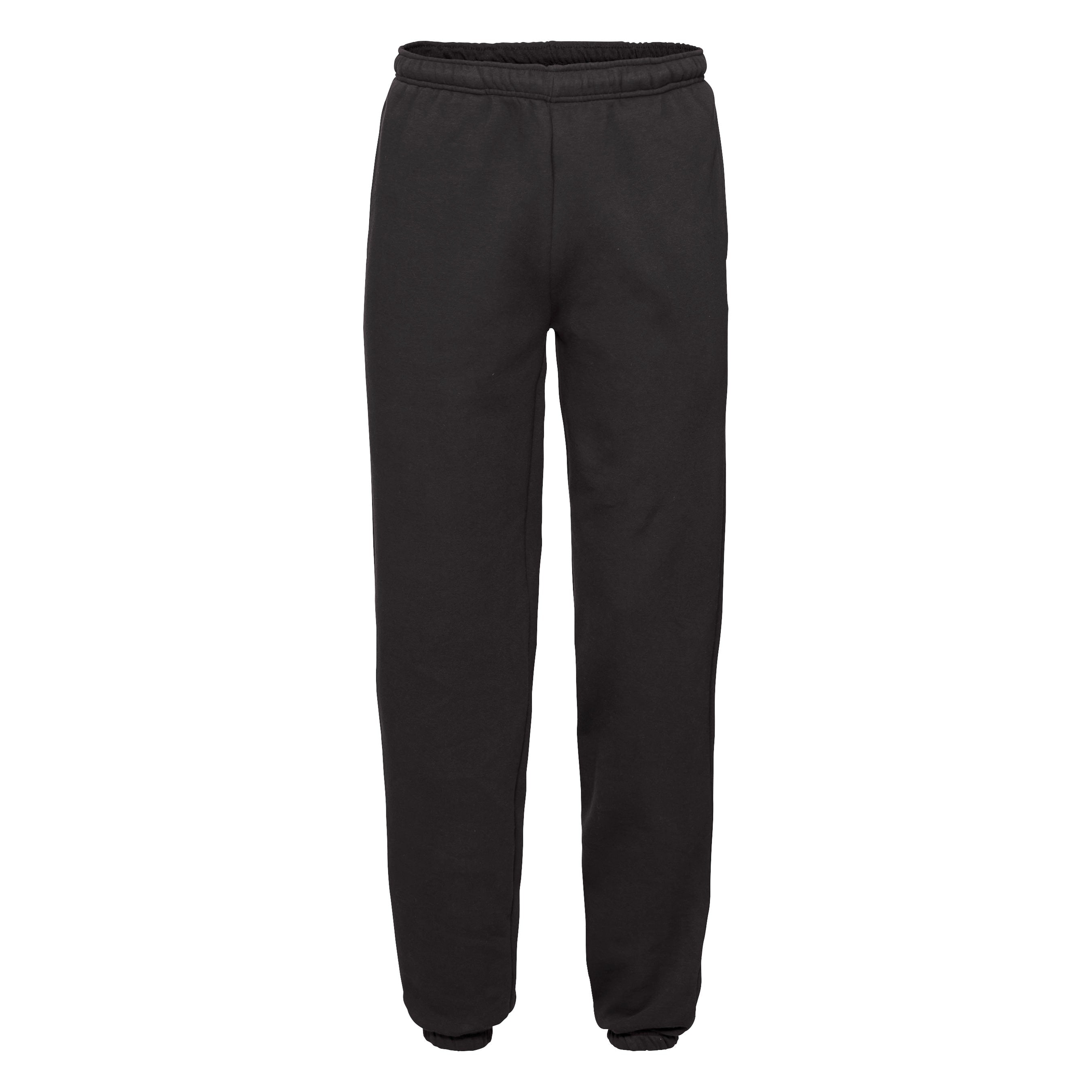 Premium 70/30 Elasticated Jog Pants | BLACK
