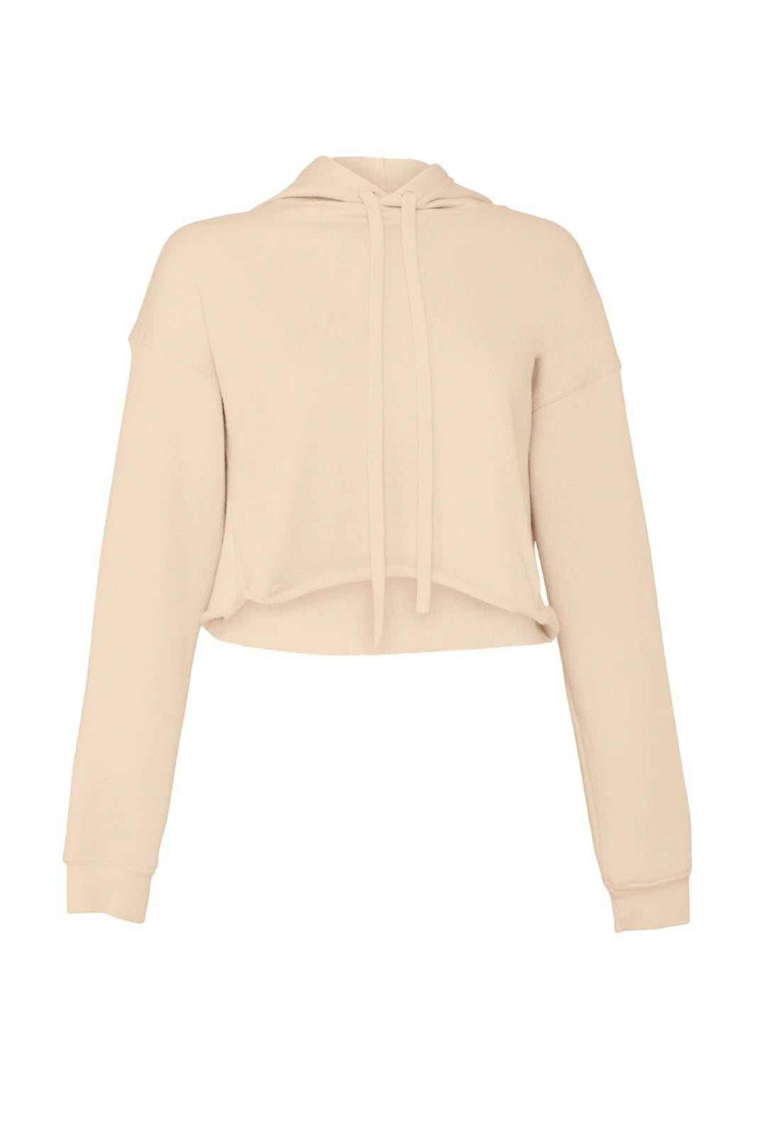 Women's Cropped Fleece Hoodie | HEATHER DUST