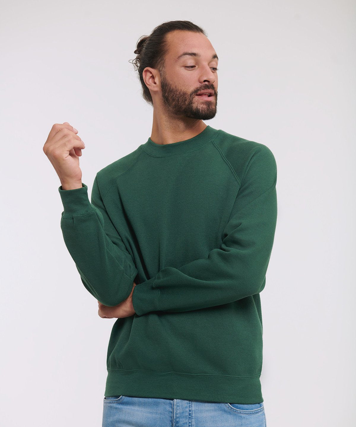 Classic Raglan Sweatshirt | BOTTLE GREEN