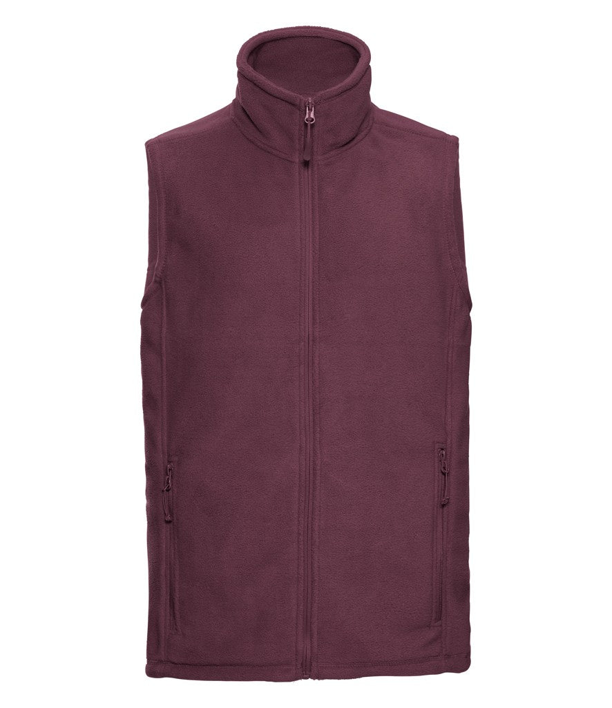 Outdoor Fleece Gilet | BURGUNDY