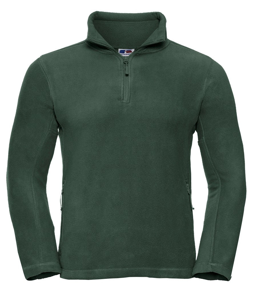 Quarter Zip Outdoor Fleece | BOTTLE GREEN