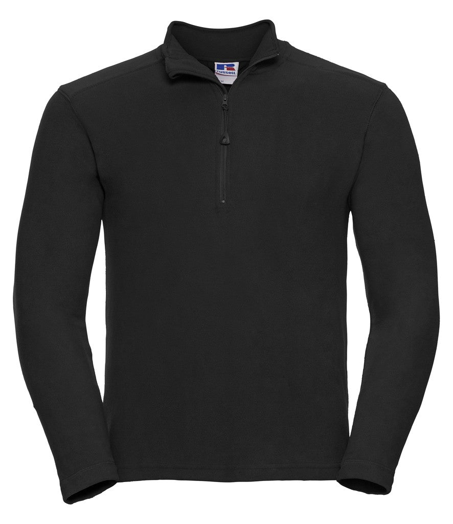Mens 1/4 Zip Microfleece | BLACK