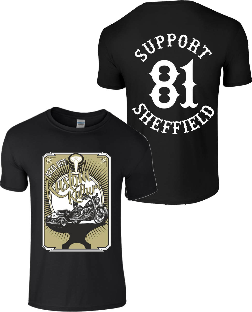 Support Sheffield Kustom Kulture Tee | Black