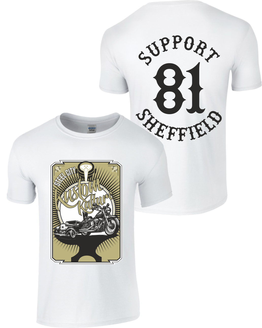 Support Sheffield Kustom Kulture Tee | White