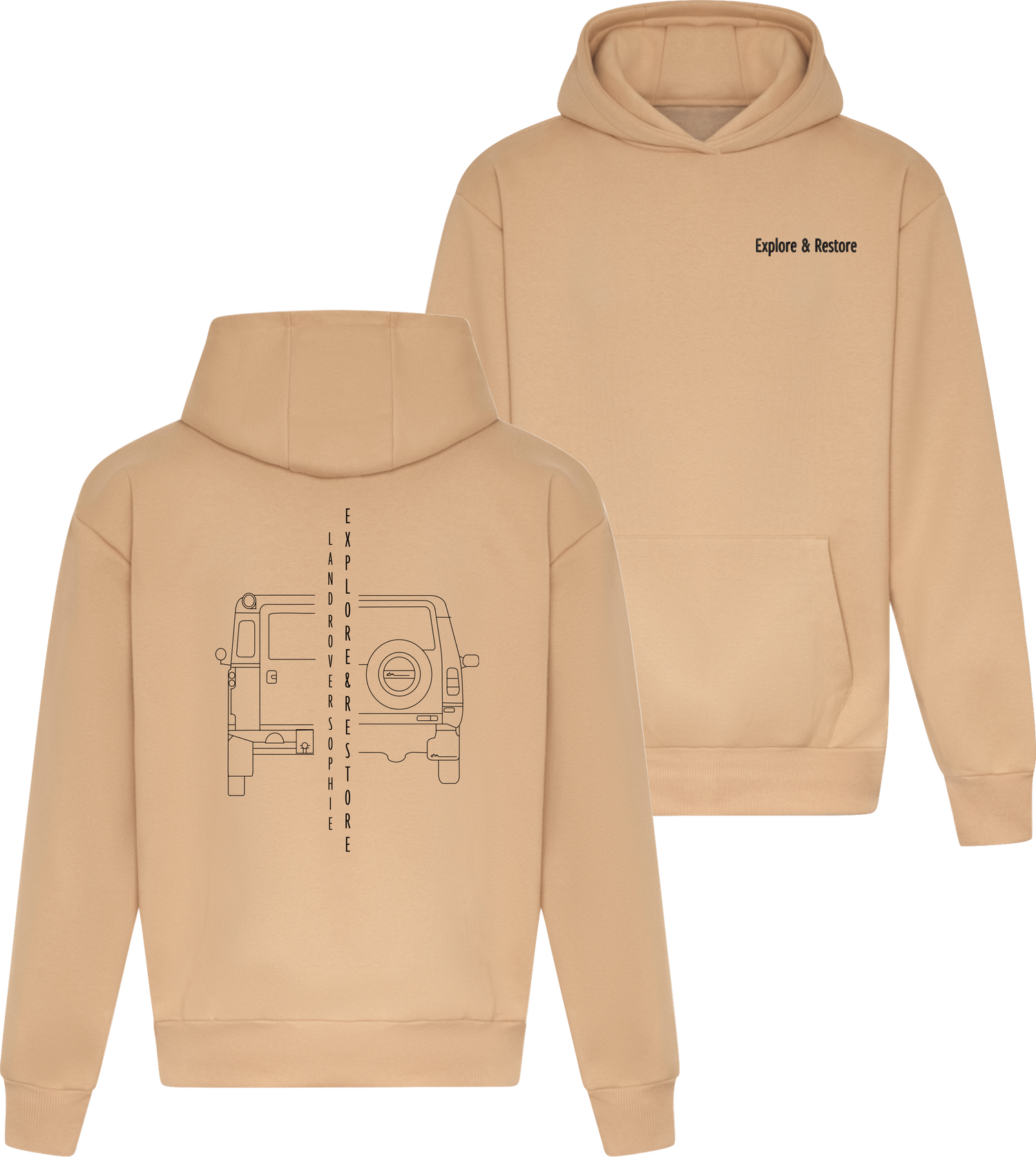 E+R Co Two’s Better Than One Hoodie | Desert Sand