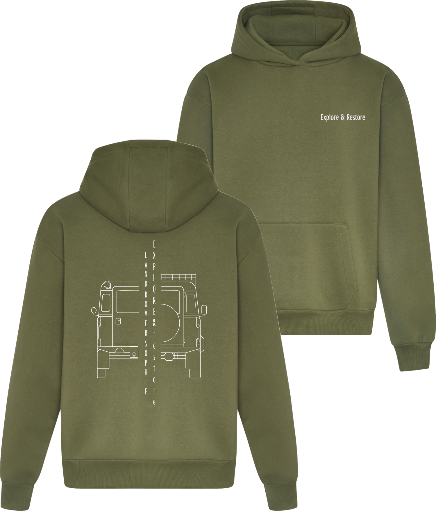 E+R Co A Pair Is Better Than None Hoodie | Earthy Green
