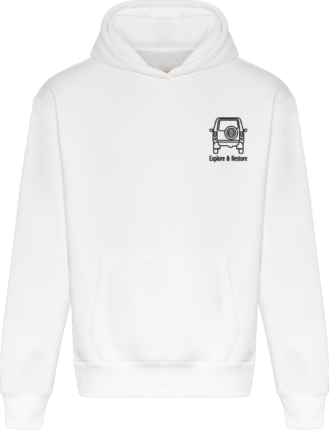 E+R Co Back to Basics Hoodie | White