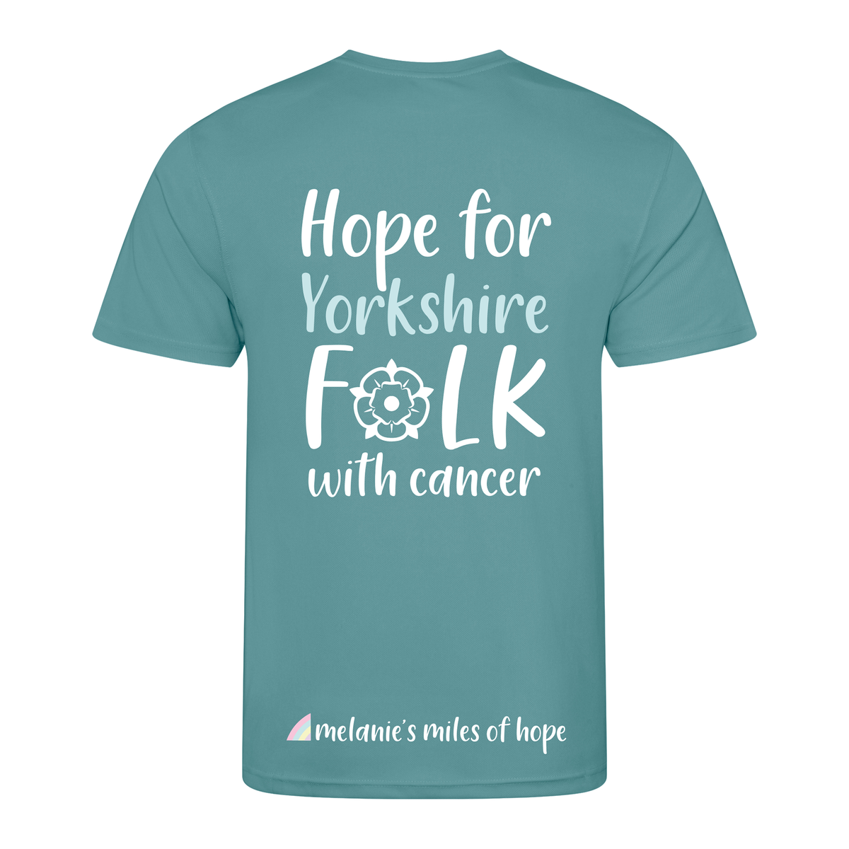 Melanie's Miles Of Hope Adults T-Shirt | Seafoam