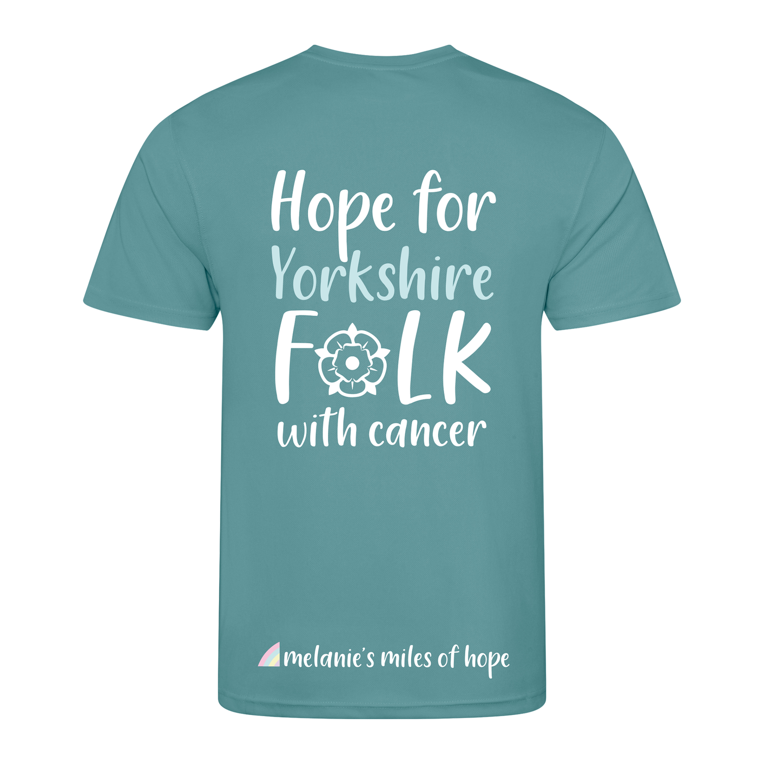 Melanie's Miles Of Hope Adults T-Shirt | Seafoam