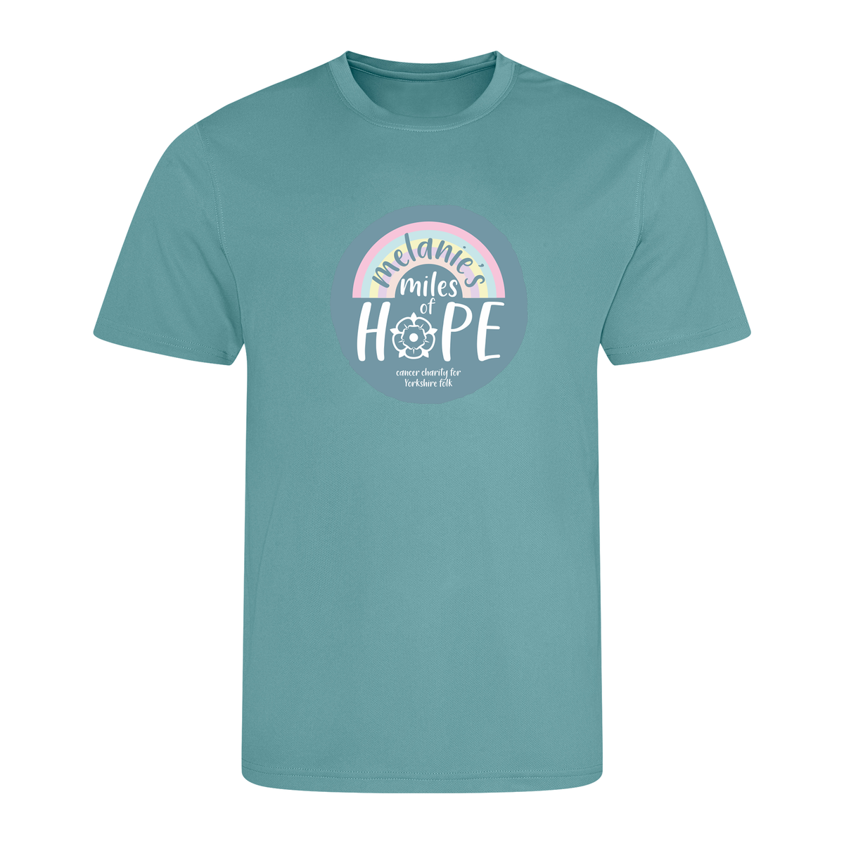 Melanie's Miles Of Hope Adults T-Shirt | Seafoam