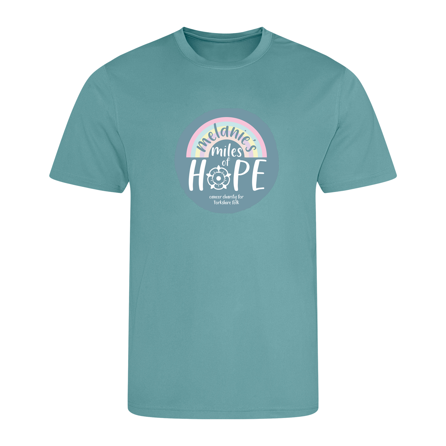 Melanie's Miles Of Hope Adults T-Shirt | Seafoam