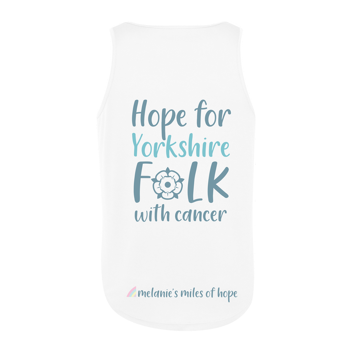 Melanie's Miles Of Hope Unisex Vest - White