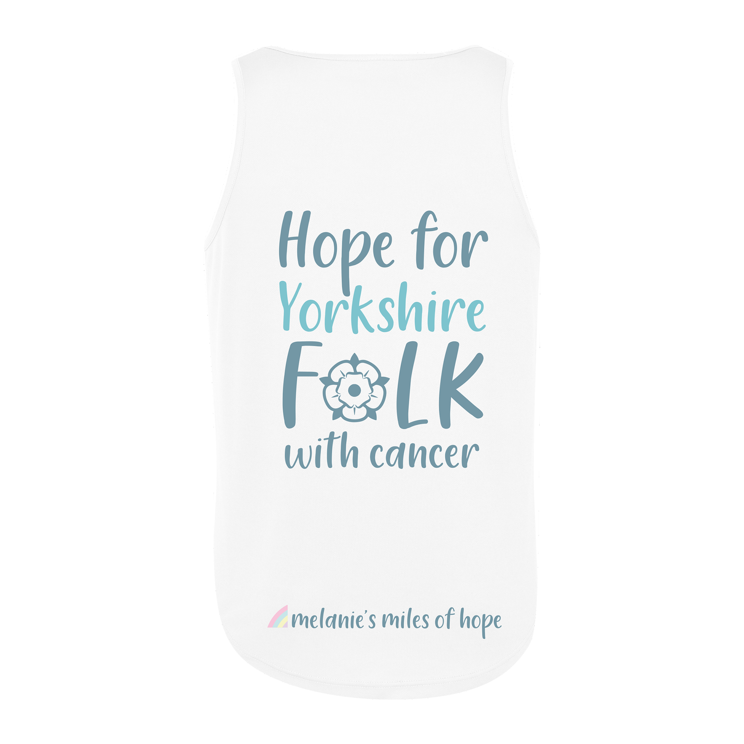 Melanie's Miles Of Hope Unisex Vest - White