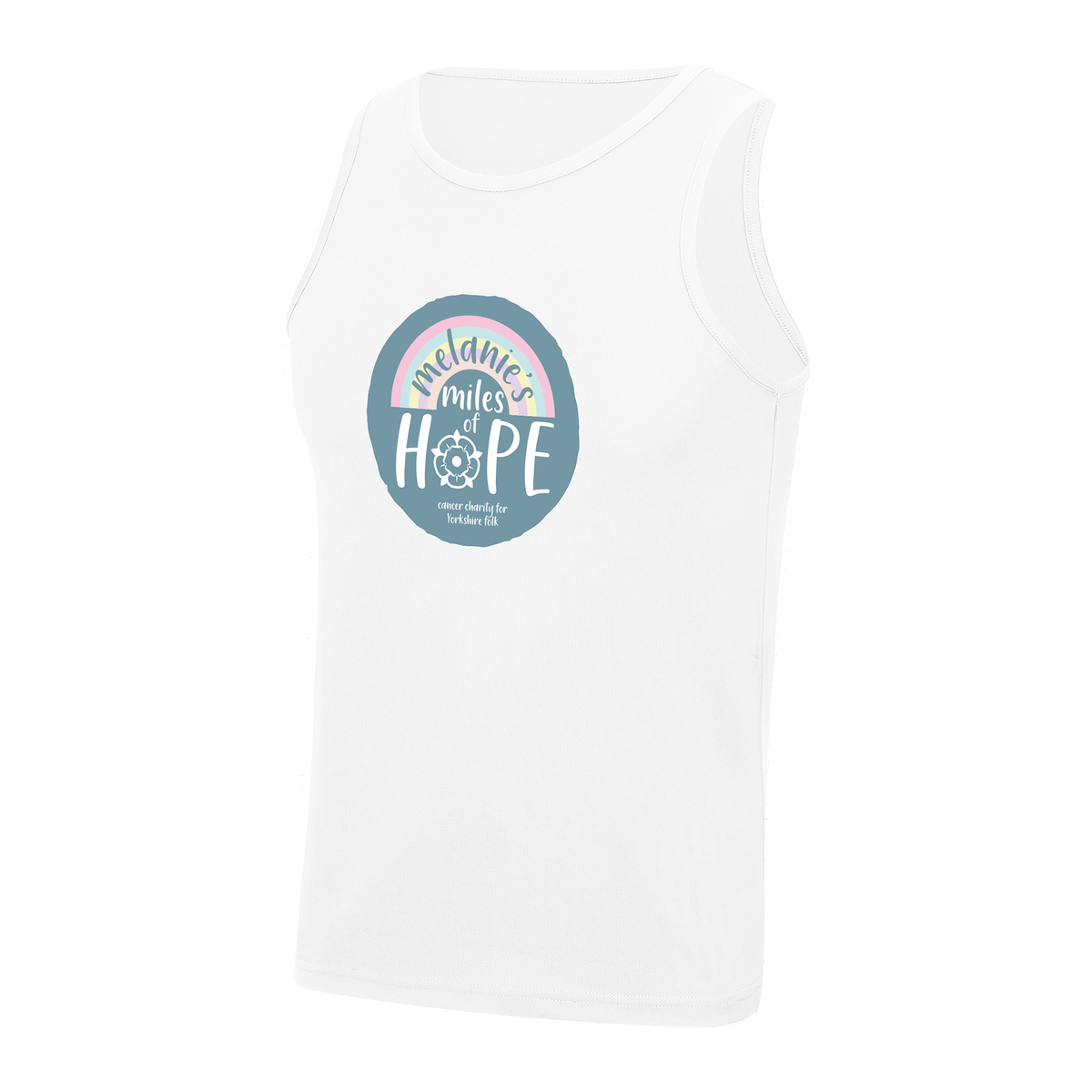 Melanie's Miles Of Hope Unisex Vest - White